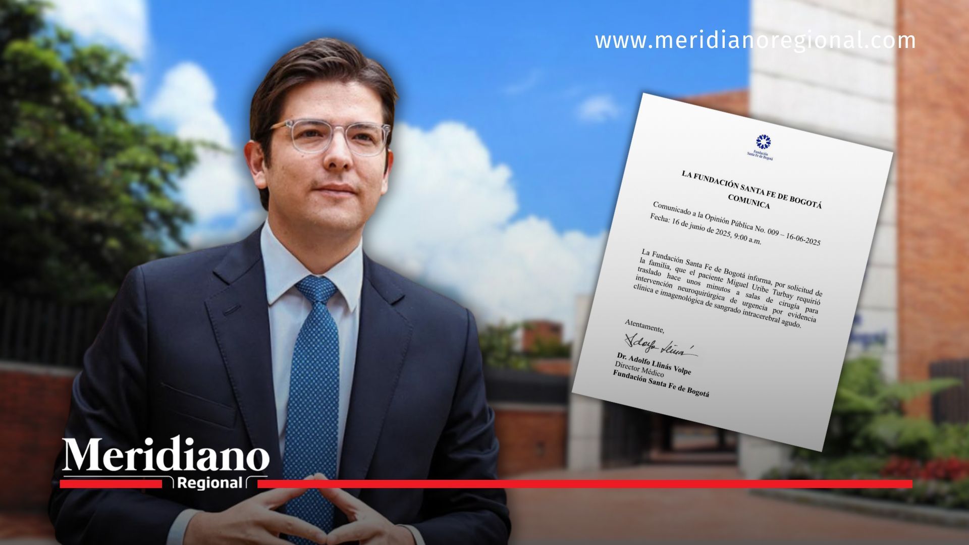 Miguel Uribe fue operado de urgencia tras presentar un sangrado intracerebral. El parte médico es reservado pero sin señales de deterioro.