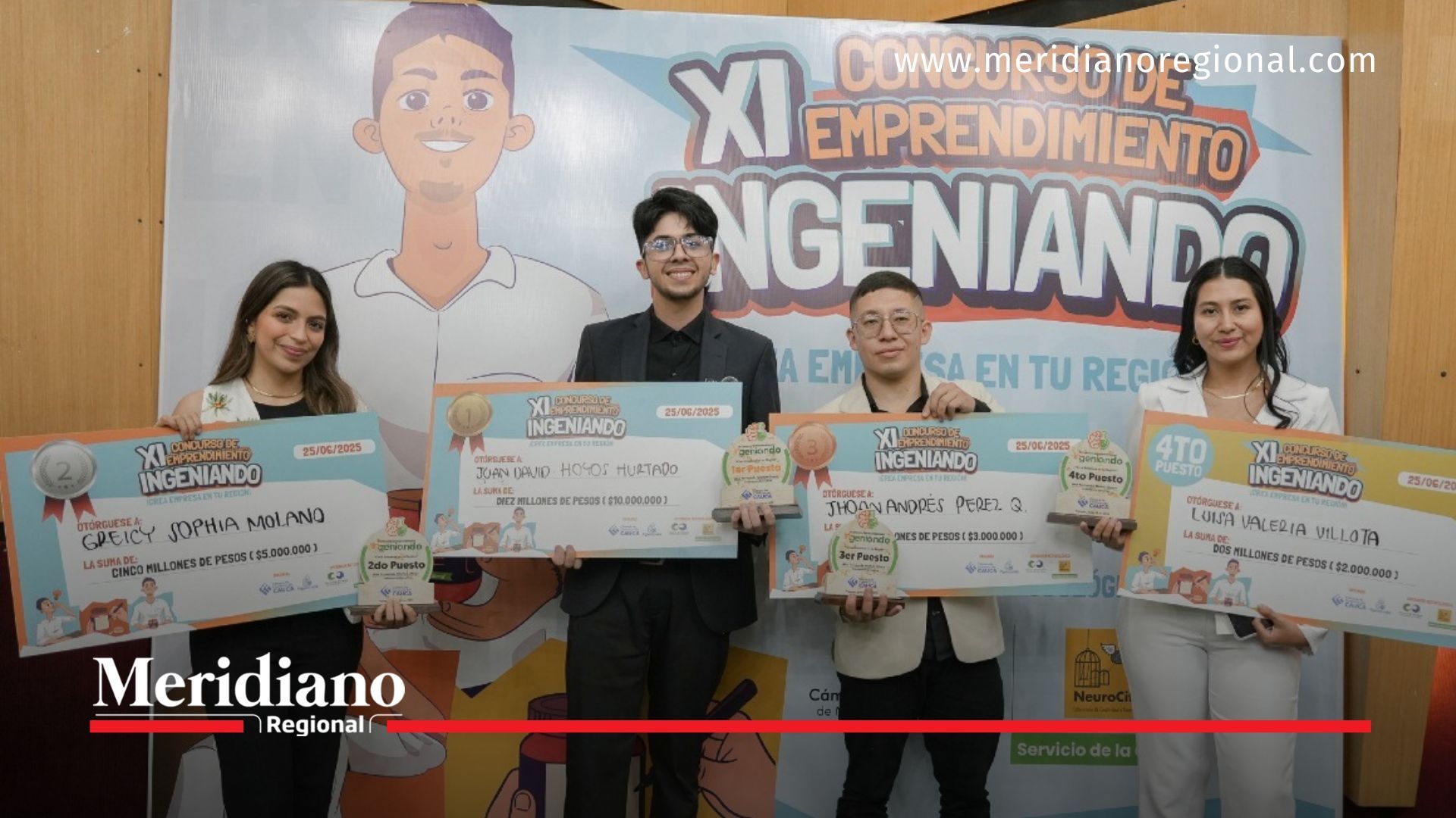 jóvenes emprendedores cauca - cámara de comercio del cauca - innovación social - ingenia2025 - concurso de emprendimiento - juventud cauca