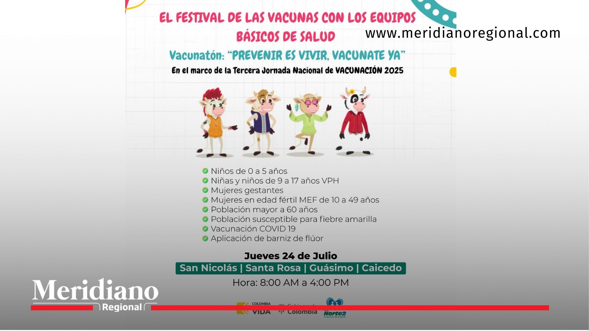 Equipo de salud de la E.S.E. Norte 2 atiende a comunidad rural en jornada de vacunación y medicina general en Caloto, Cauca