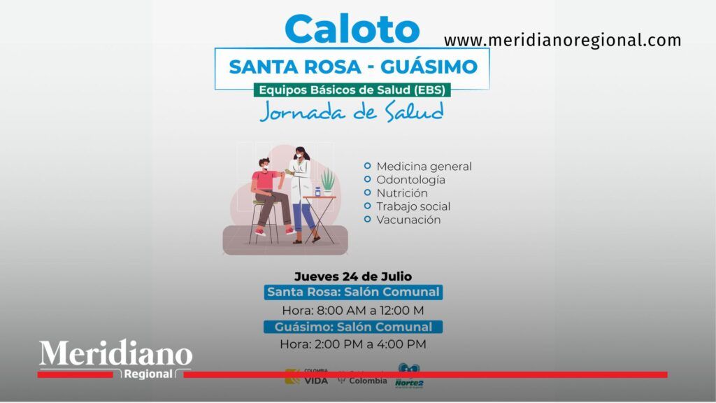Jornada de salud en Santa Rosa y Guásimo – Caloto - Meridiano Regional Equipo de salud de la E.S.E. Norte 2 atiende a comunidad rural en jornada de vacunación y medicina general en Caloto, Cauca