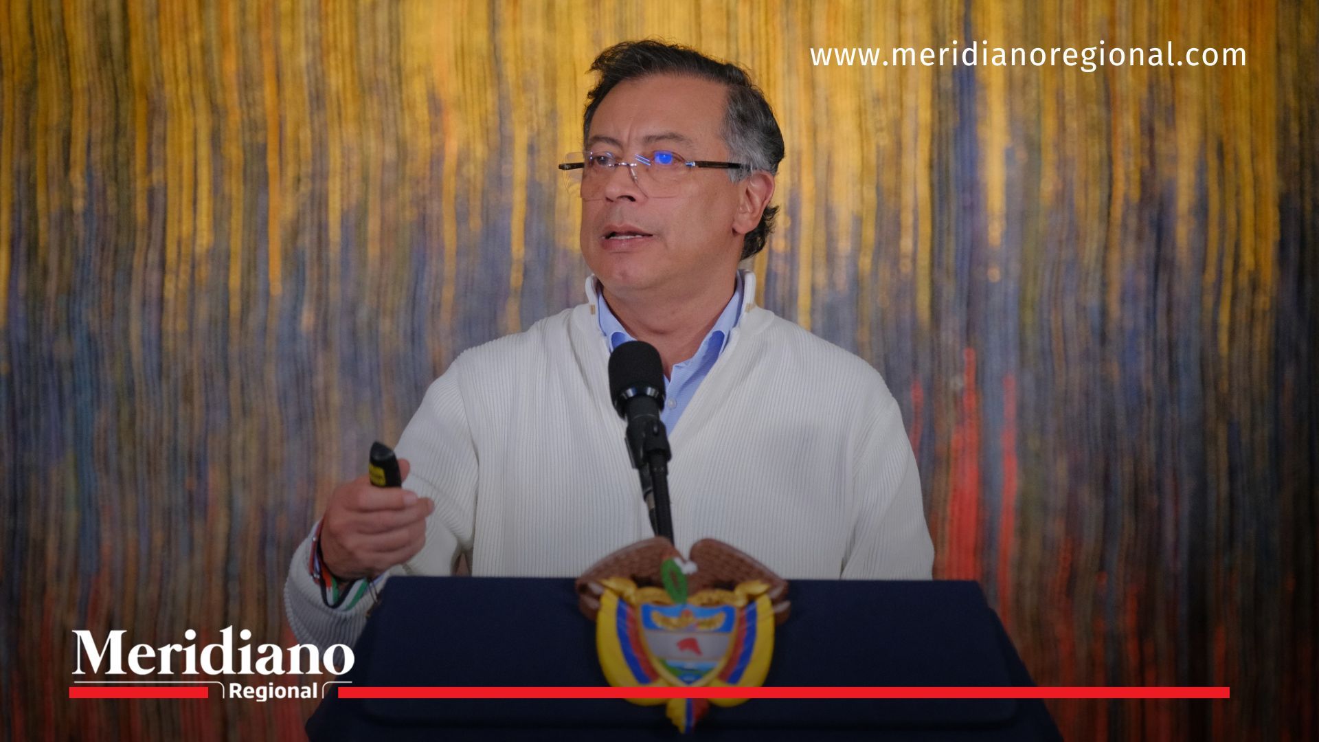 El presidente Gustavo Petro durante su alocución del 15 de julio, que generó preocupación nacional.