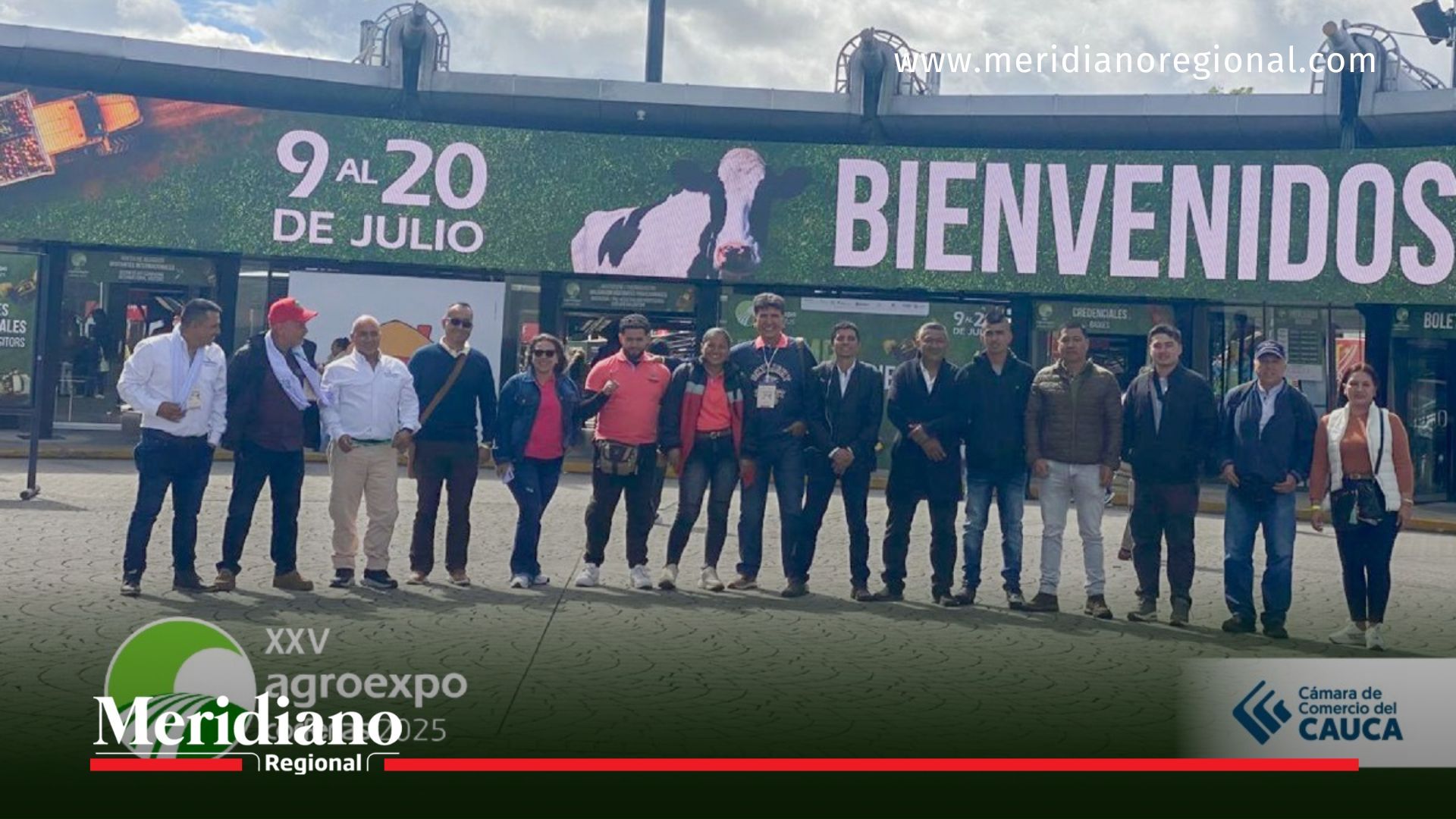 empresarios caucanos en agroexpo 2025 en corferias bogotá