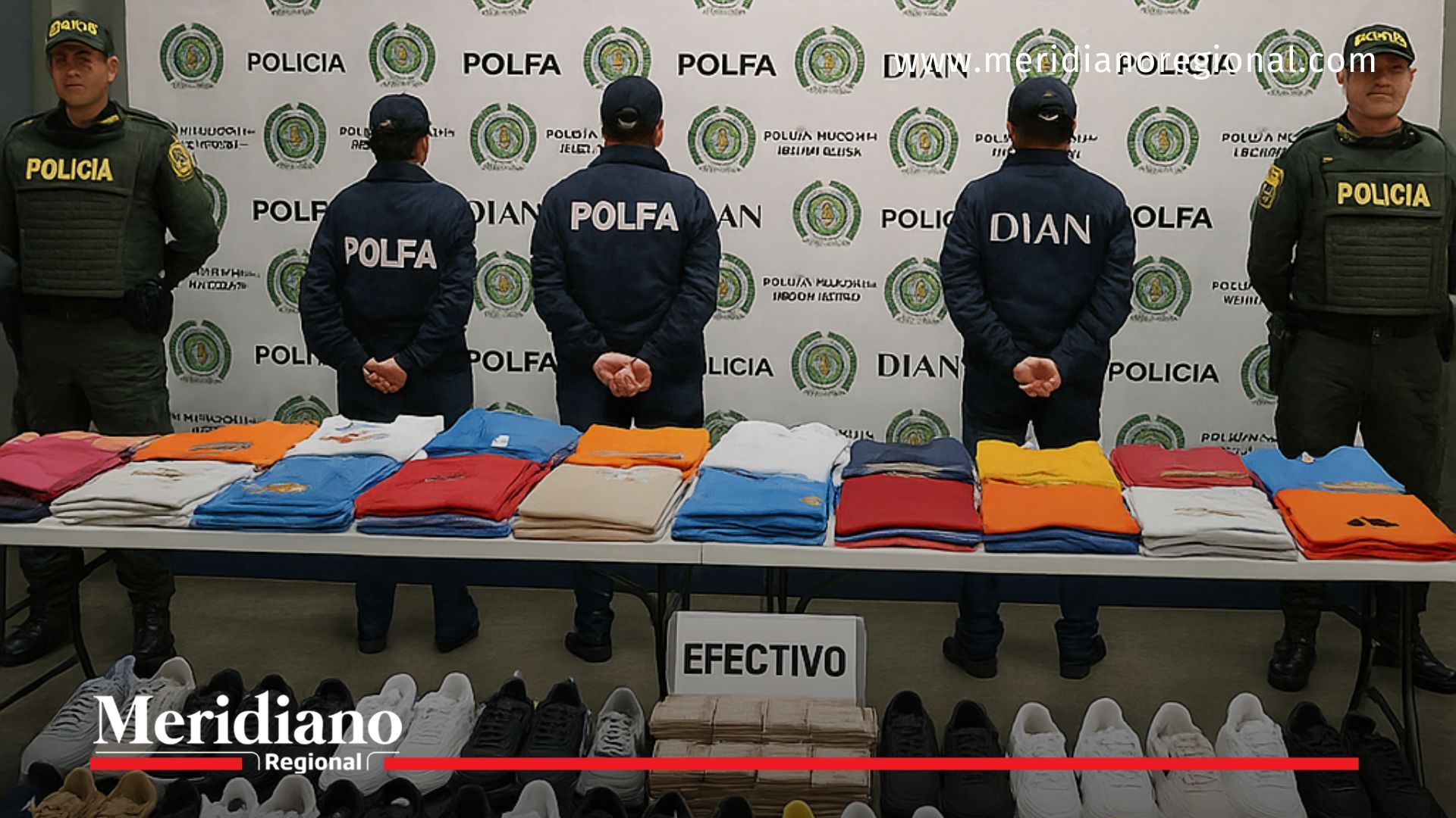 policía incauta mercancía por contrabando en cali