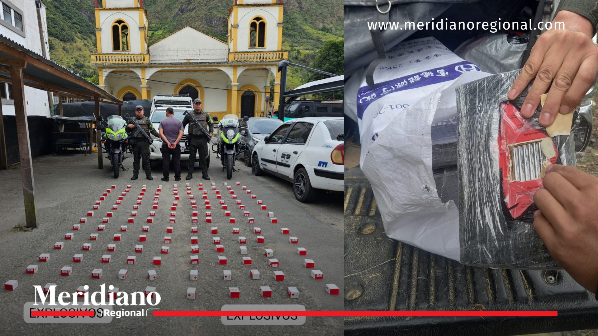 detonadores incautados en Ricaurte, Policía captura a sospechoso con explosivos en Nariño