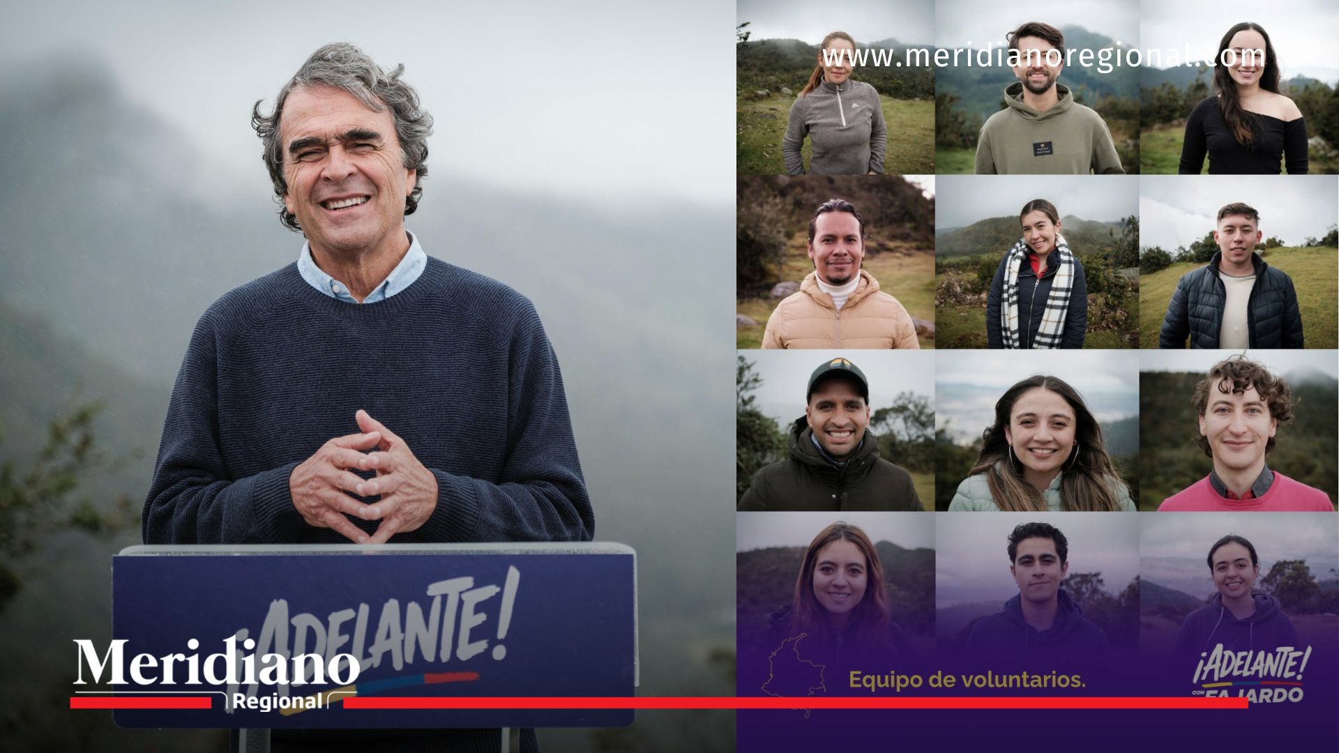 Sergio Fajardo presentó oficialmente su candidatura presidencial 2026 con un video acompañado por su equipo de voluntarios.