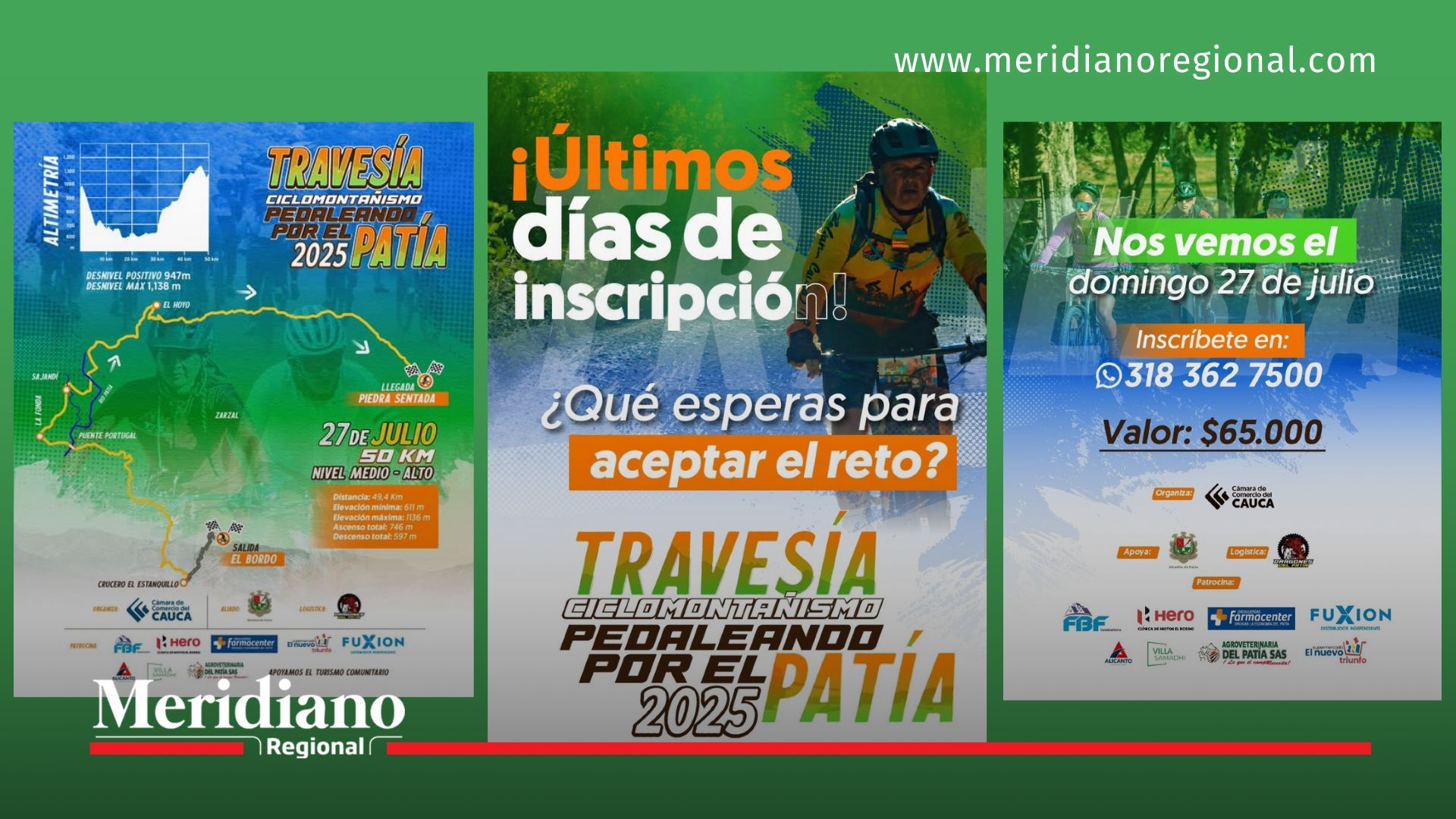 travesía ciclomontañismo Patía 2025 - ciclomontañismo en Cauca - Cámara de Comercio del Cauca - El Patía Cauca - turismo deportivo en el Cauca