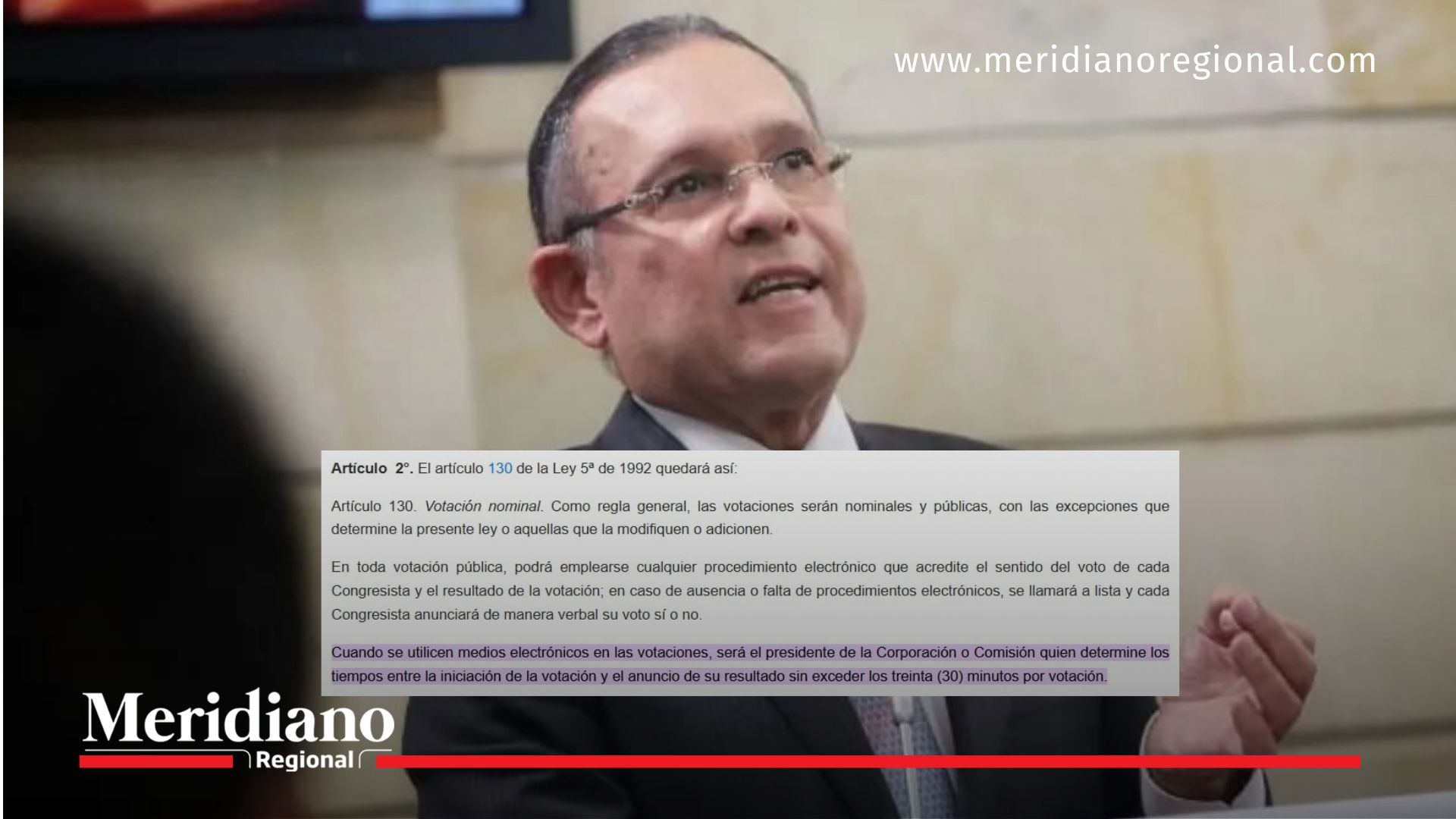 El senador Efraín Cepeda es investigado por la Corte Suprema por presuntas irregularidades en la votación de la consulta popular.