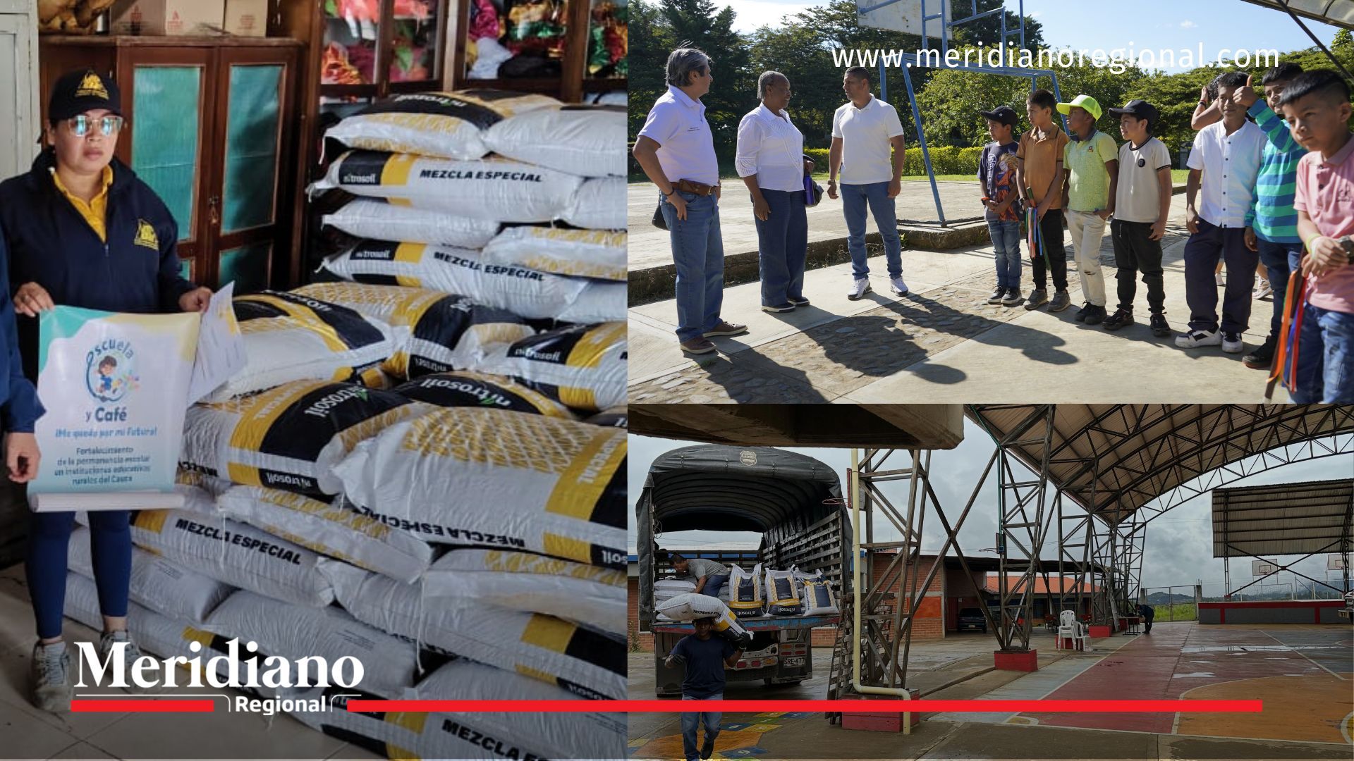 La Gobernación del Cauca, a través de la Secretaría de Educación y Cultura, avanza con la entrega de 6.000 bultos de fertilizante a 70 instituciones educativas rurales en el marco del proyecto Escuela y Café,