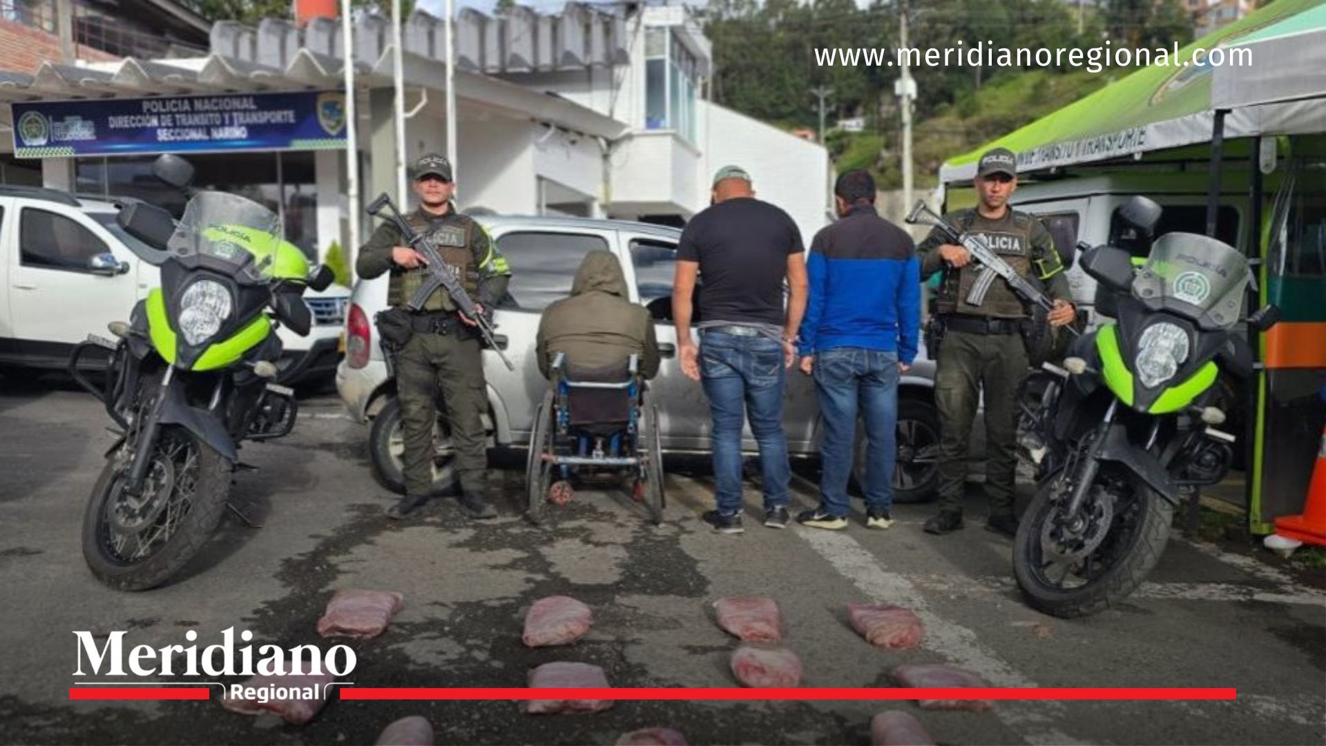 Tres hombres fueron capturados con más de 21 kilos de base de coca, durante operativos contra el narcotráfico en vías de Nariño.