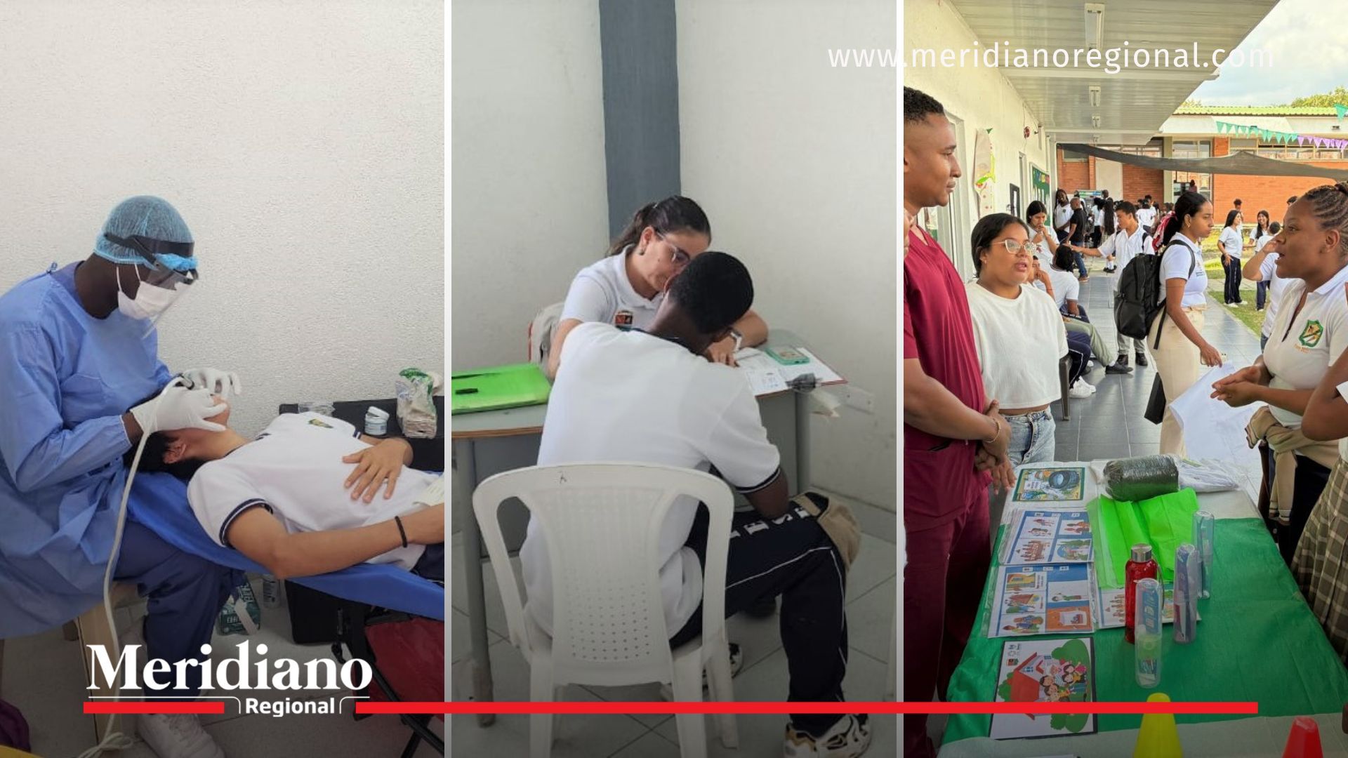 Estudiantes y funcionarios de la E.S.E. Norte 2 dialogan en jornada de salud integral en Caloto.