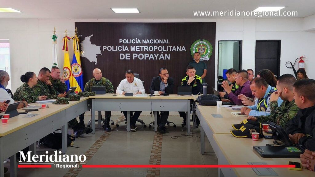 consejo extraordinario de seguridad - policía metropolitana de Popayán - Edwin Muñoz Vásquez alcalde encargado - Popayán seguridad