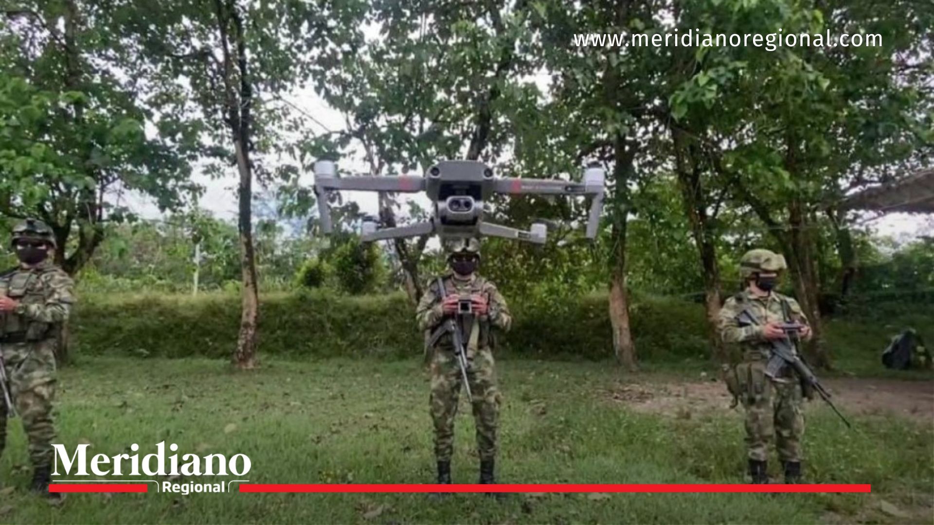 ejercito de colombia con drones - sistema anti-drone armada - seguridad pacífico colombiano