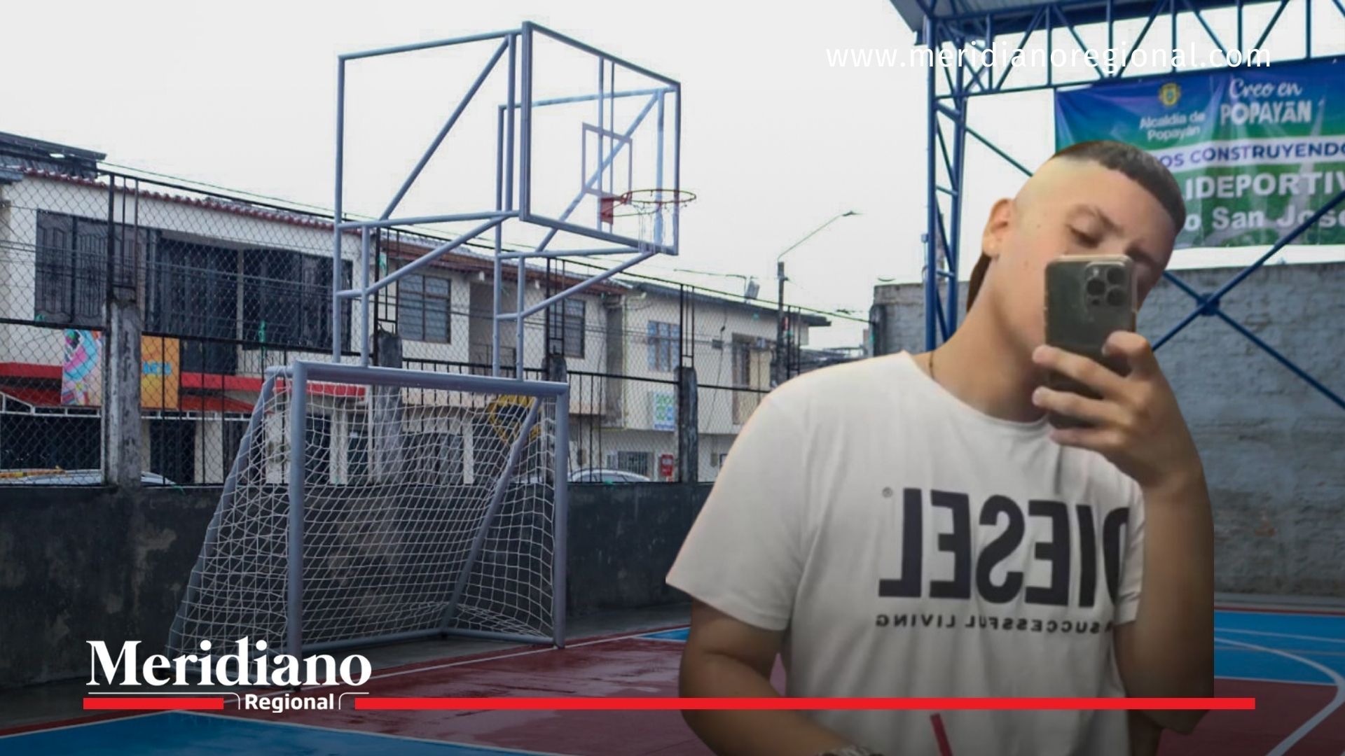 Santiago Carvajal, joven de 24 años asesinado en ataque sicarial en el barrio San José de Popayán.