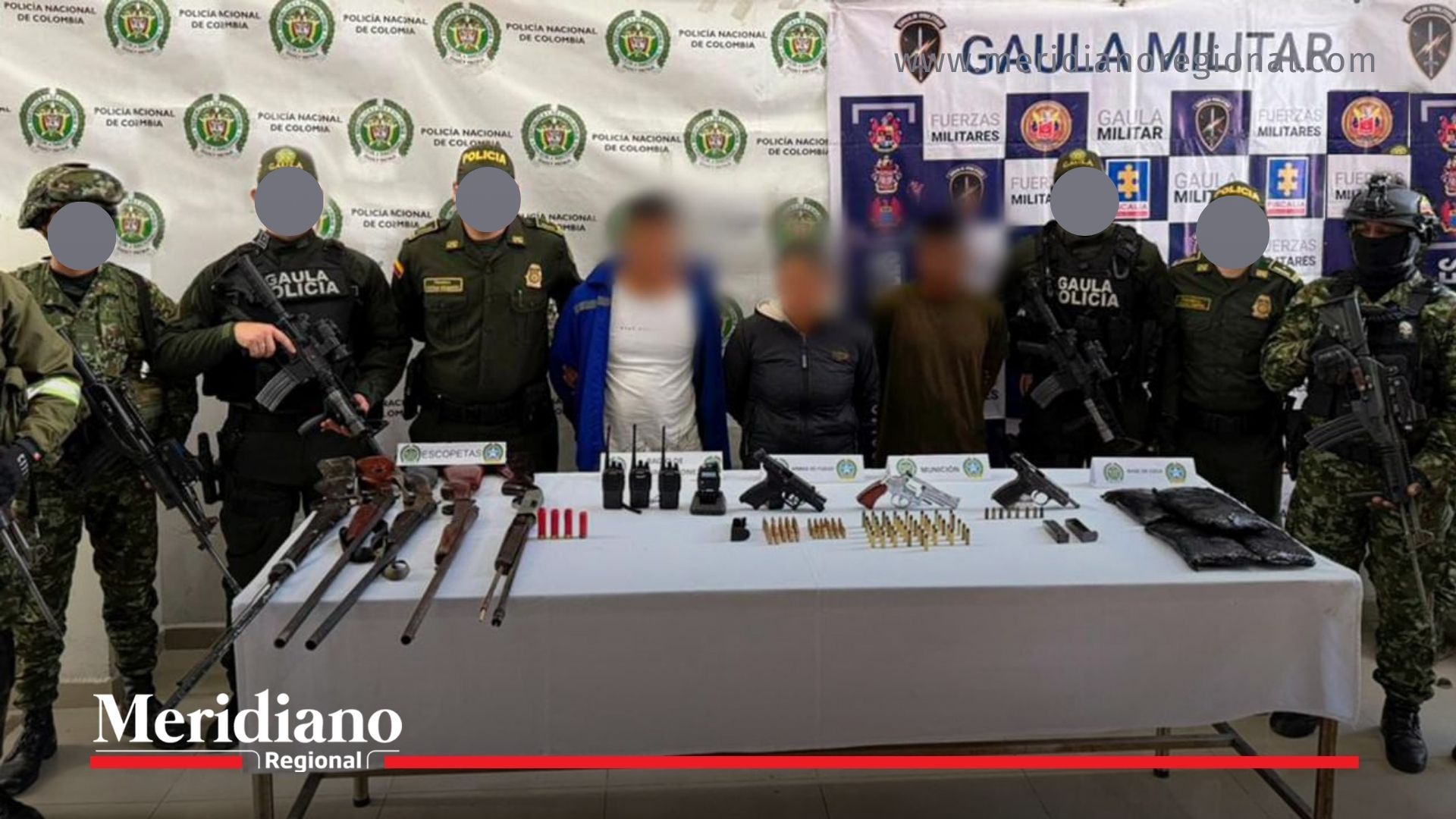 captura en Ricaurte - GAO-r Iván Ríos - red criminal Nariño - operativo Fuerza Pública - incautación armas Nariño