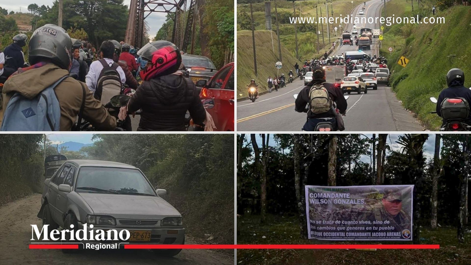 Congestión en la vía Panamericana de Popayán por falsas alarmas de artefactos explosivos en Villa del Viento.