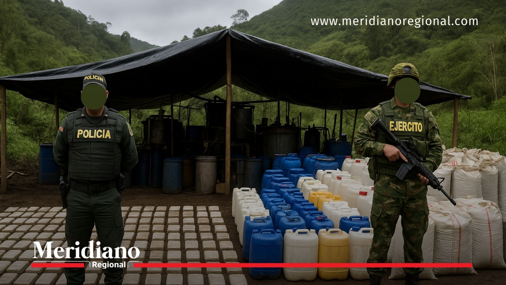 desmantelan complejo cocalero en pasto - comandos de frontera - incautación cocaína nariño - narcotráfico en pasto