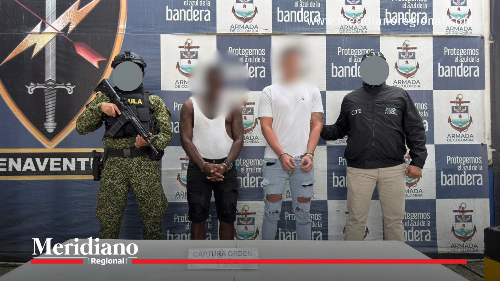 capturados en Buenaventura alias La M Armada de Colombia