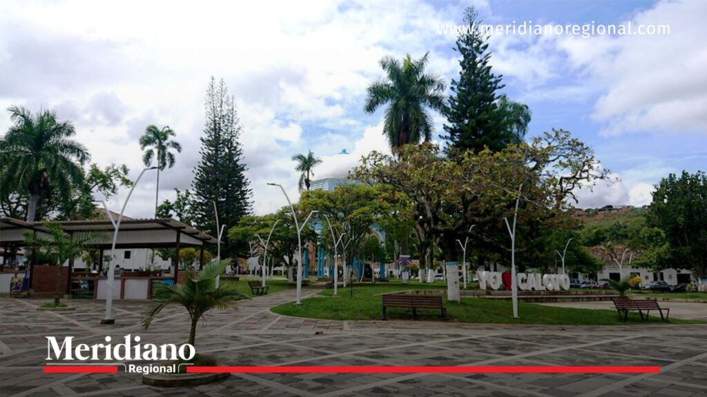Parque principal de Caloto tras el secuestro en Caloto - Meridiano Regional Parque principal de Caloto Cauca escenario del secuestro en Caloto de funcionario de la Defensoría del Pueblo