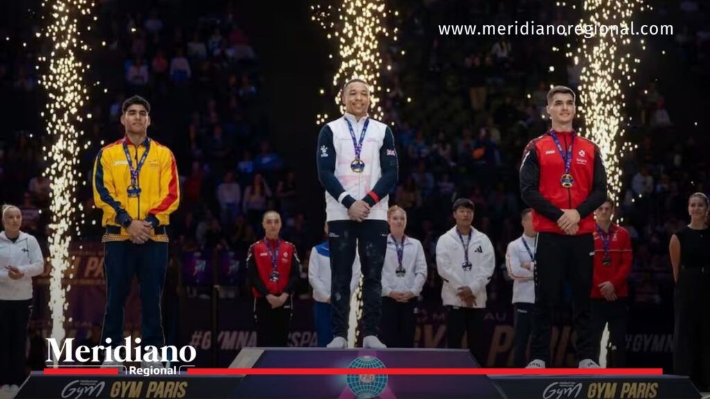 Ángel Barajas medalla de plata Copa Mundo gimnasia París 2025
