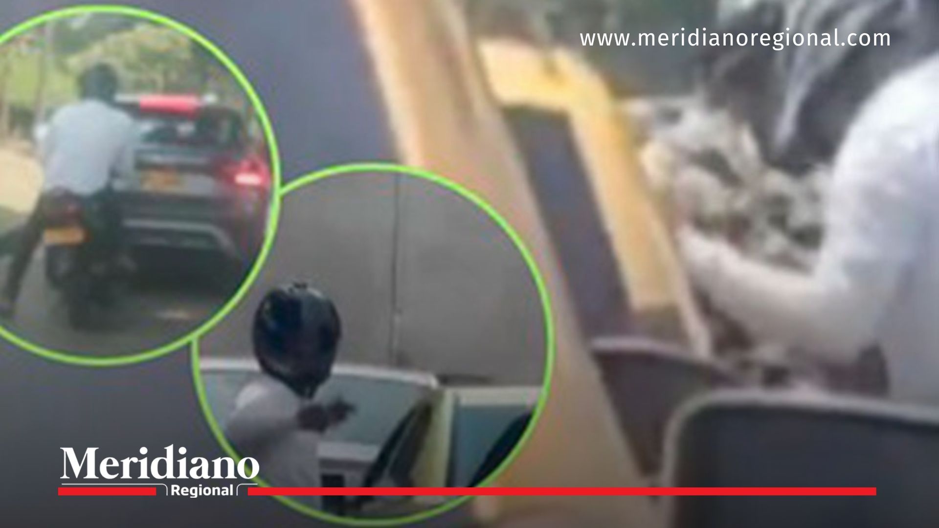 Videos captaron al “ladrón del semáforo” en acción durante los robos en Cali.