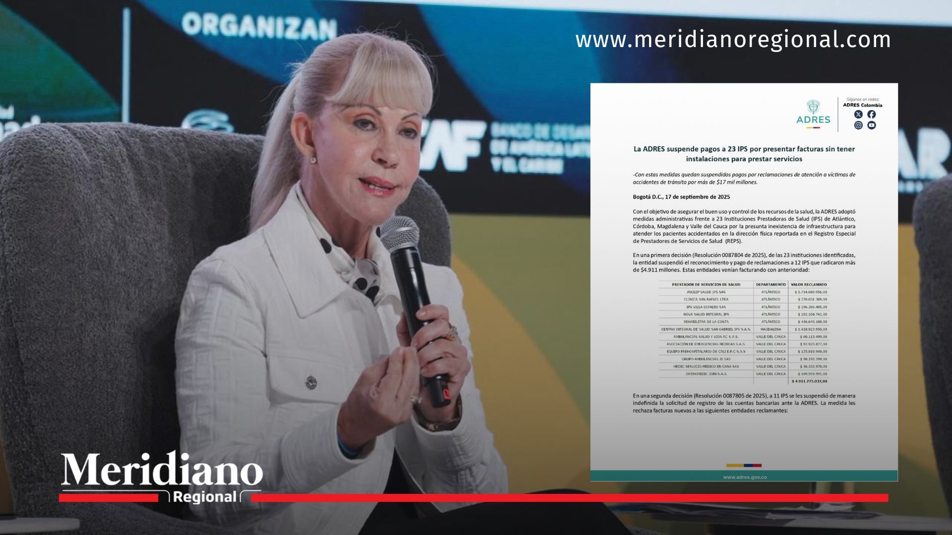 noticias valle - ips fantasma - fraude salud - gobernación del valle - dilian francisca toro