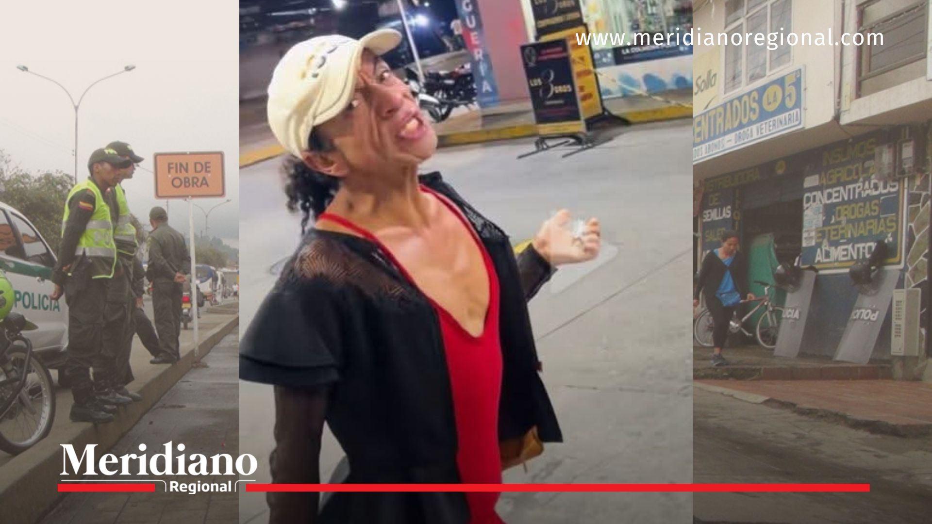 Karen, reconocida integrante de la comunidad LGTBIQ+, en una de sus habituales jornadas en el sector de La Esmeralda.