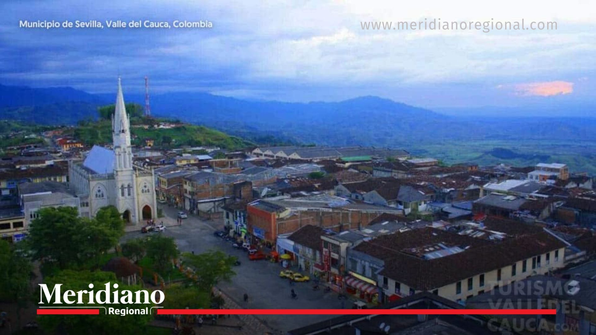 Vista del municipio de Sevilla, en el norte del Valle del Cauca, donde las disidencias también han presionado a las JAC con amenazas y exigencias económicas.