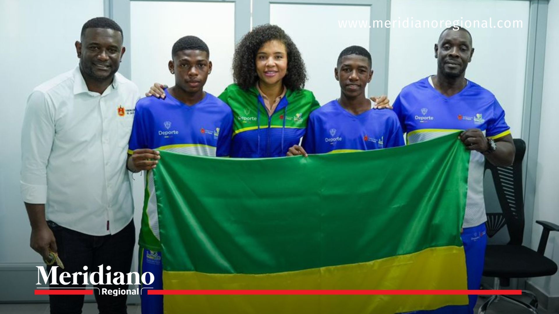 gobernadora Chocó Juegos Intercolegiados 2025 - jóvenes deportistas - bandera Chocó - Gobernación del Chocó - Indecheo