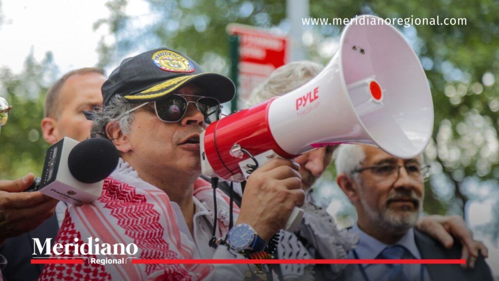 ejército pro Palestina - Gustavo Petro - protesta pro Palestina - Times Square Nueva York - anuncio en la ONU