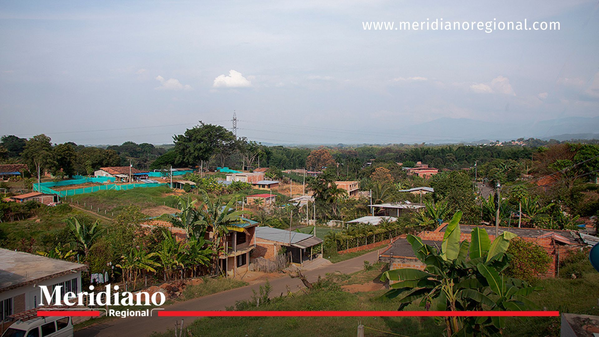 Vista general de la vereda San Antonio, en Santander de Quilichao, escenario del operativo contra el frente Jaime Martínez.