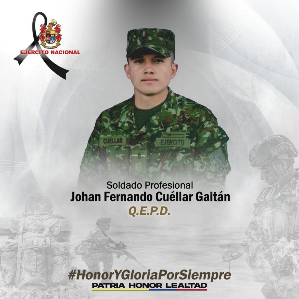 Soldado muerto en ataque militar en El Patía – Johan Cuéllar Gaitán - Meridiano Regional soldado-johan-cuellar-gaitan-ataque-militar-en-el-patia