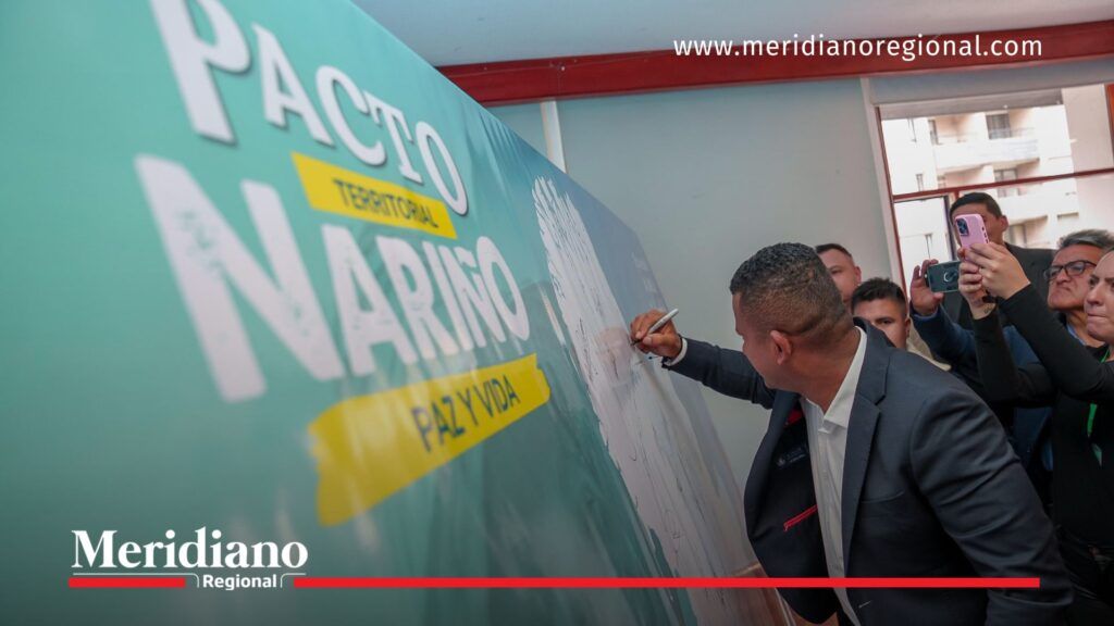 Gobernador firma el Pacto Nariño - Meridiano Regional Gobernador Luis Alfonso Escobar firma el Pacto Nariño por la paz territorial con inversión de 12,2 billones de pesos en proyectos estratégicos.