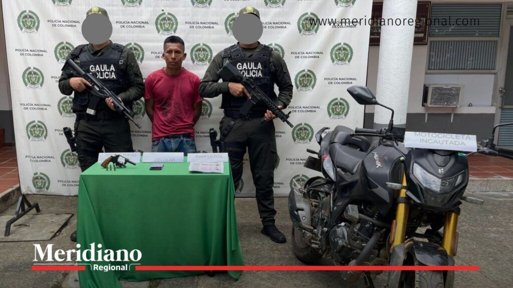 captura alias caicedo - frente dagoberto ramos - gaula policía cauca - motocicleta incautada - seguridad norte del cauca