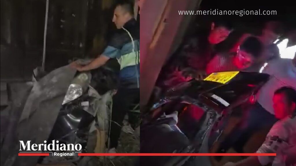 vehículo aplastado accidente en Yotoco - vía Buga Buenaventura - tragedia familiar Valle del Cauca