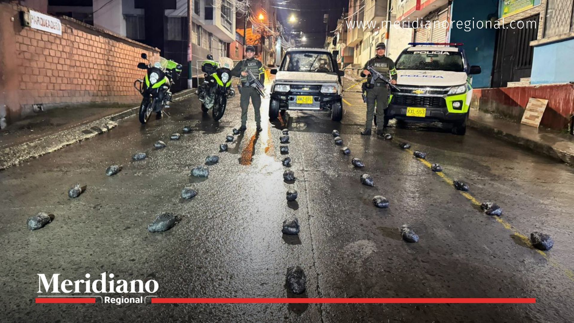 droga incautada por la policía nacional en vehículo abandonado en guachucal nariño