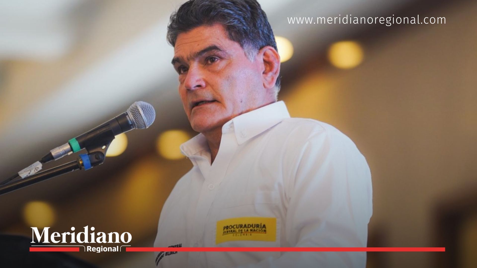 Gregorio Eljach anuncia la creación de la Universidad de la Procuraduría durante un acto público