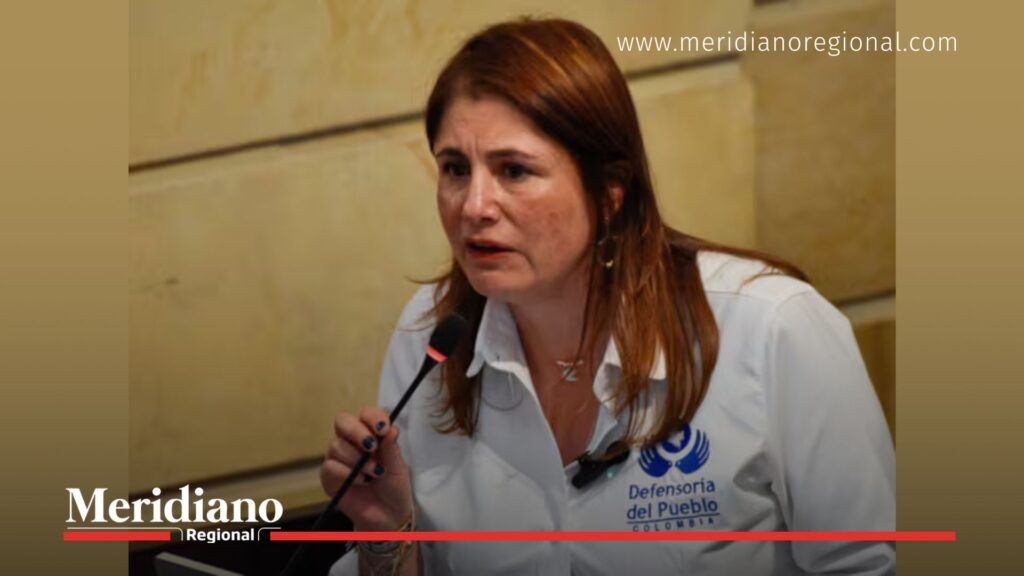 Iris Marín defensora del pueblo expone en el Congreso los efectos del recorte a la Defensoría del Pueblo sobre los derechos humanos en Colombia.