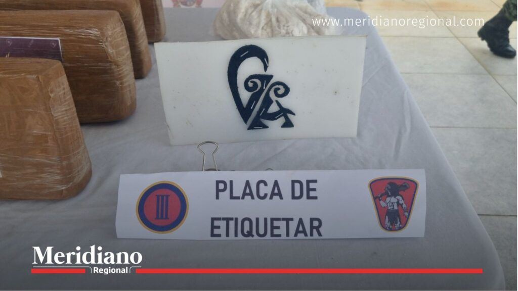 Placa incautada en golpe al narcotráfico en Tumaco - Meridiano Regional golpe-narcotrafico-tumaco - placa-etiquetar-cocaina - operativo-binacional-nariño - ejercito-colombia