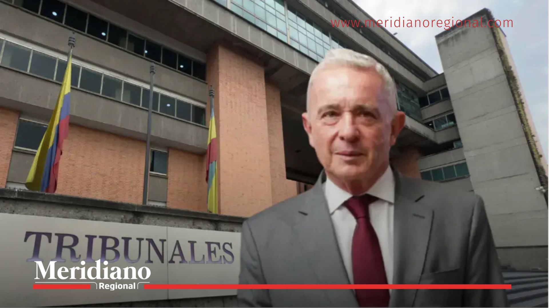 Álvaro Uribe frente al Tribunal Superior de Bogotá tras el fallo que lo absolvió.