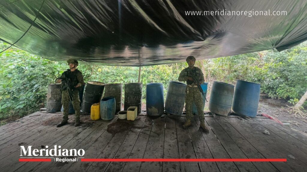 quimicos-incautados-narino - destruccion-laboratorios-coca-narino - armada-colombia - lucha-narcotrafico