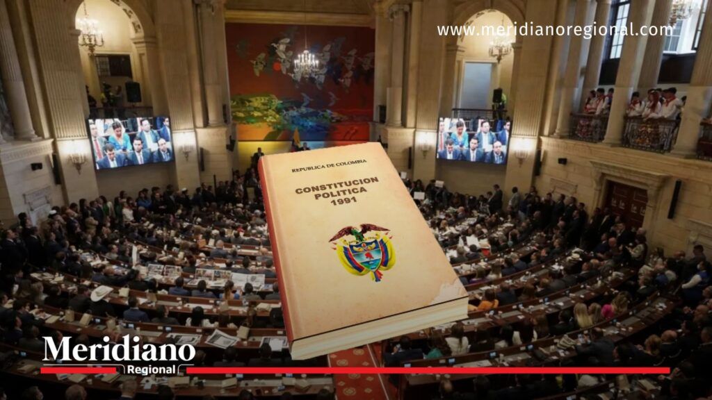 Constitución de 1991 en el Congreso de Colombia, símbolo del debate por una nueva Constitución en Colombia.