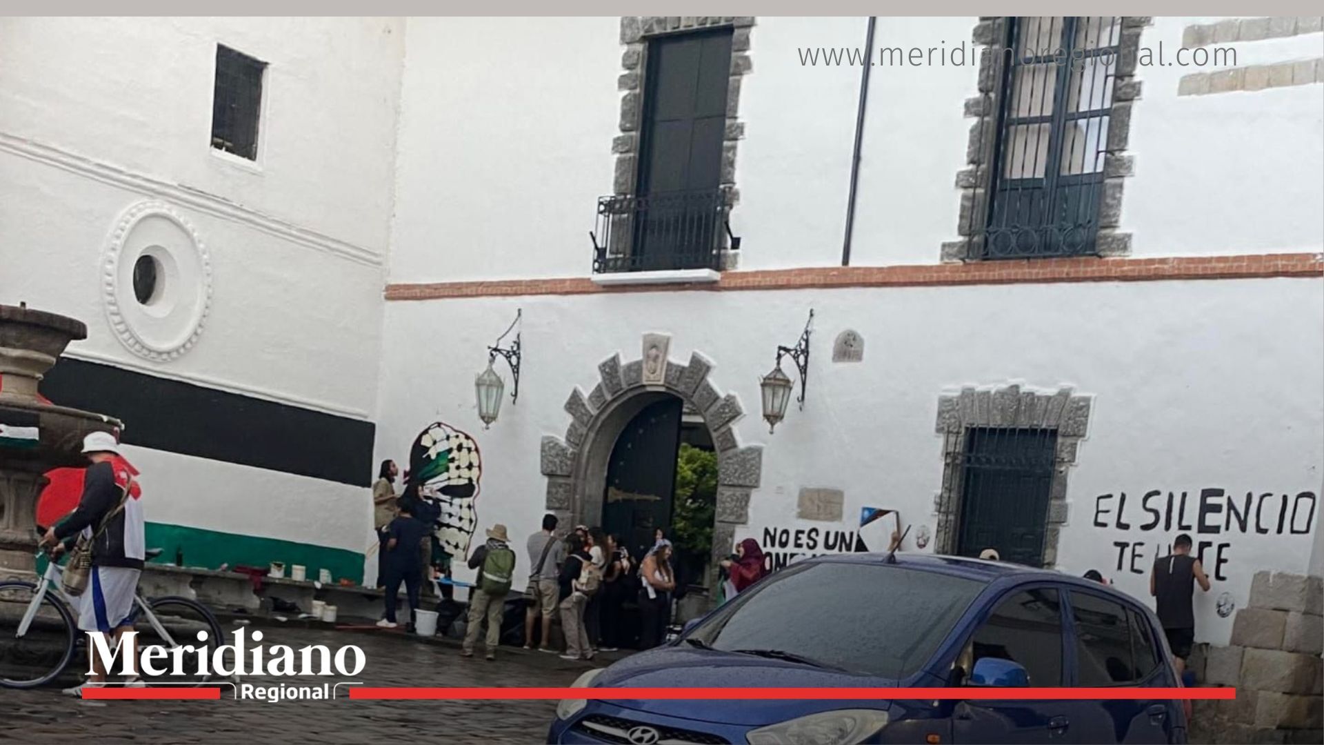 patrimonio-histórico-popayán - protesta-estudiantil-popayán - universidad-del-cauca - claustro-santo-domingo - vandalismo-popayán