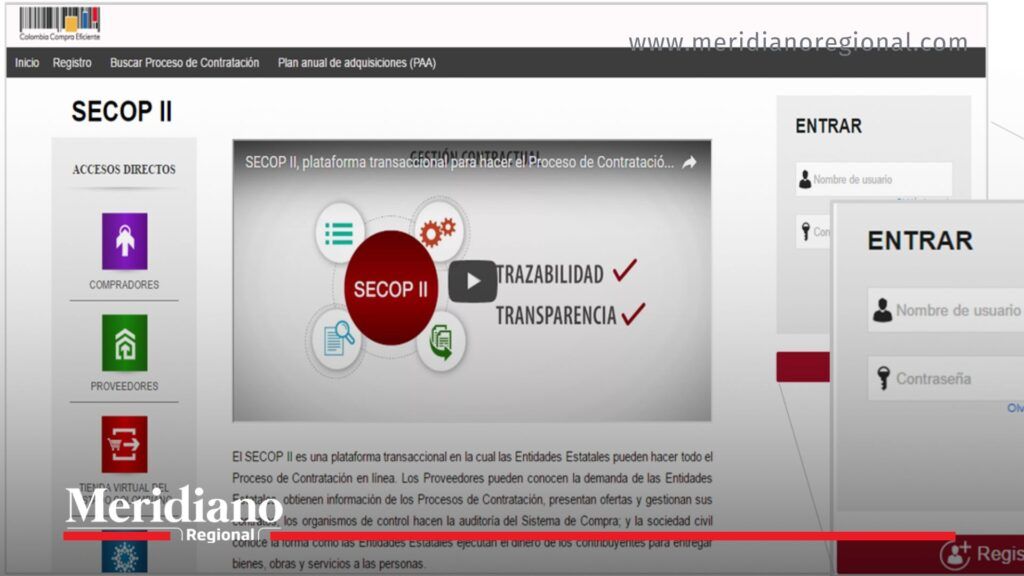 Riesgo de datos en Colombia - portal SECOP II - Meridiano Regional riesgo-datos-colombia - plataforma-secop-ii - contratacion-estatal - nube-publica-colombia