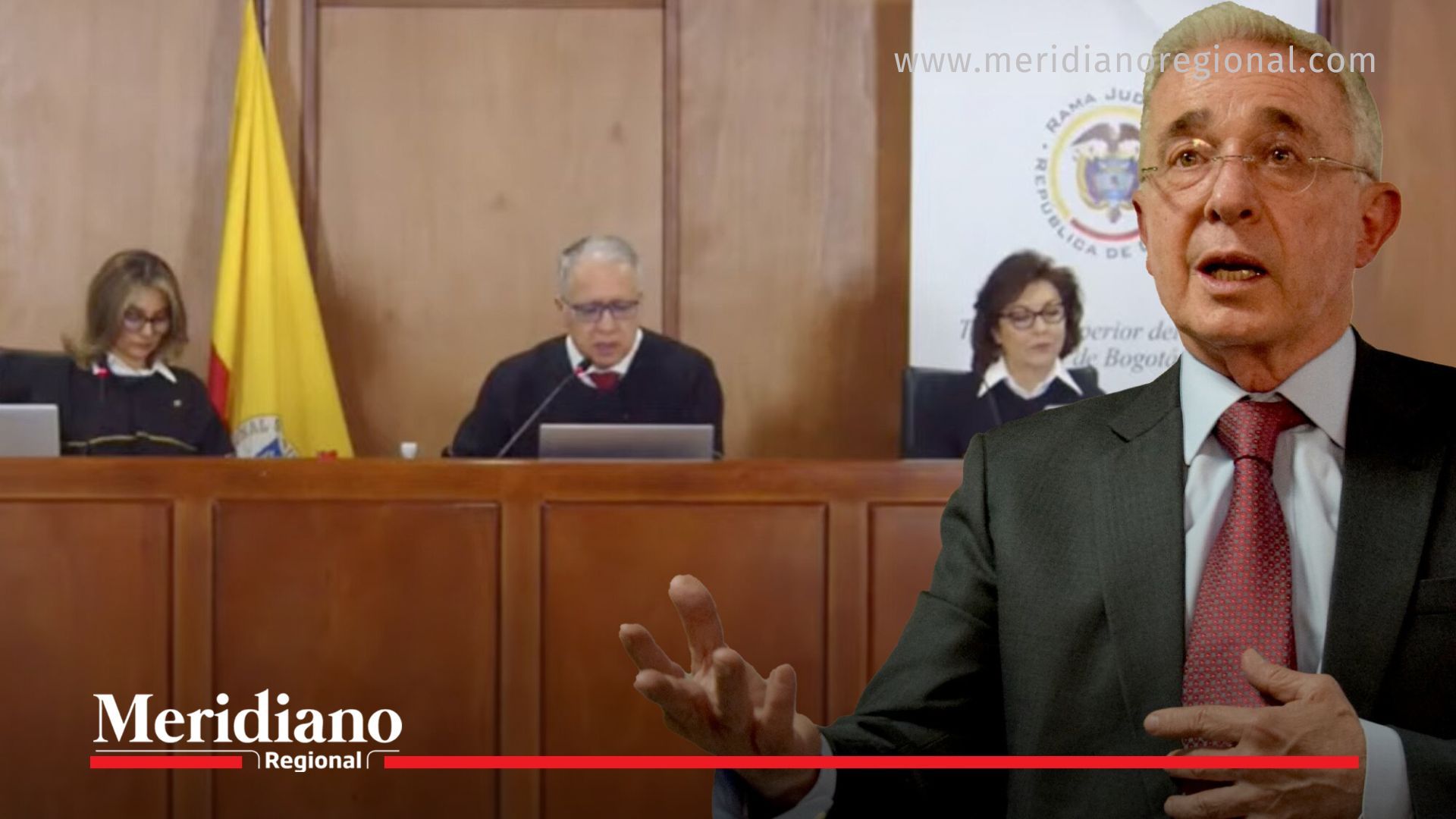 El expresidente Álvaro Uribe Vélez durante audiencia en el Tribunal Superior de Bogotá, en el marco del recurso de casación presentado en su contra.