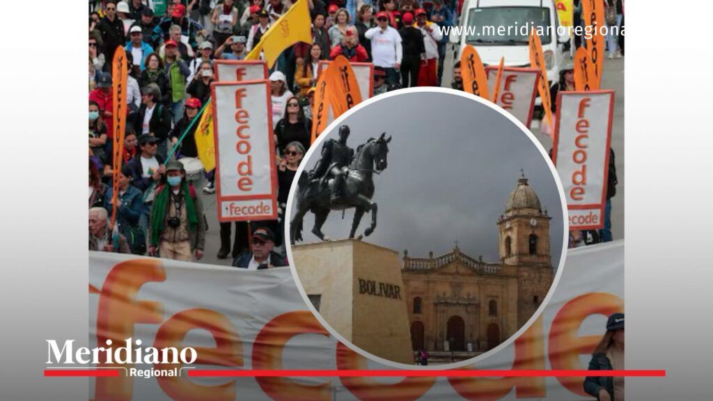 paro-docente-en-colombia - fecode-en-bogota - plaza-de-bolivar - salud-del-magisterio - maestros-en-paro