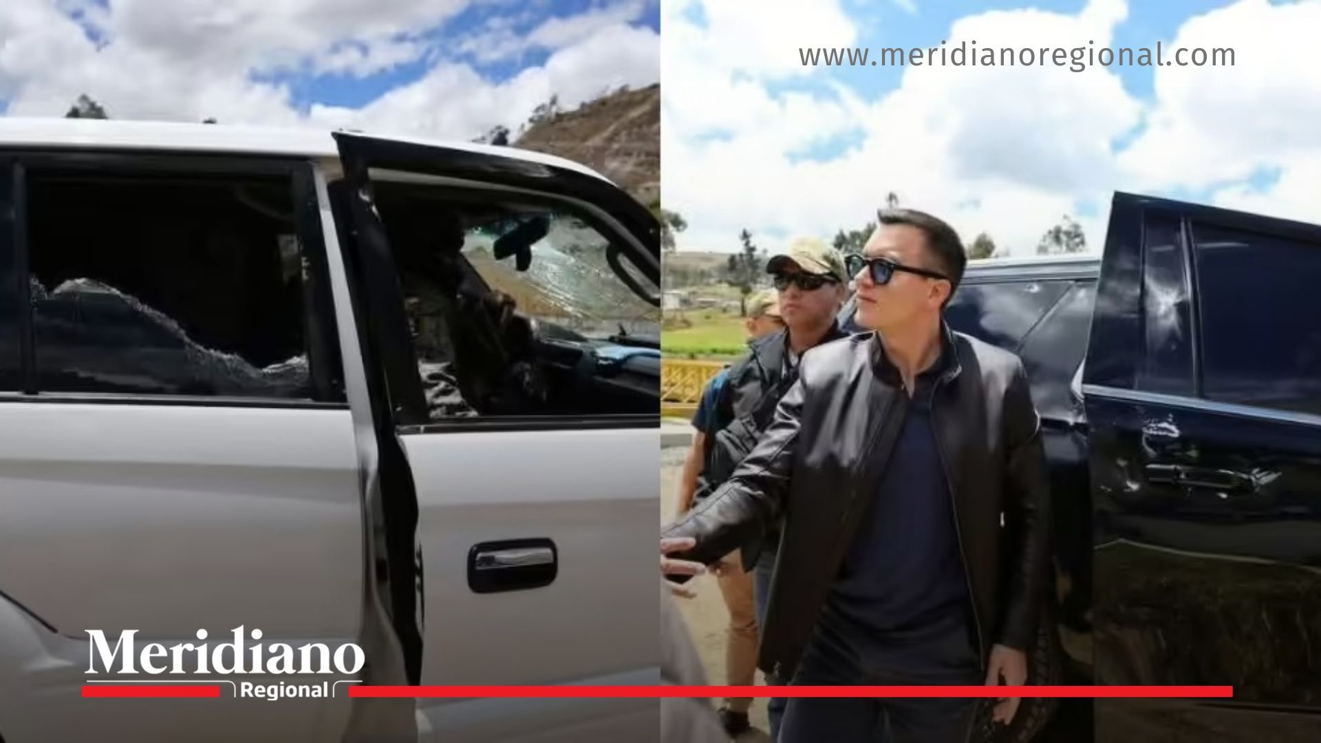 intento de asesinato a Noboa - daniel noboa presidente ecuador - atentado el tambo cañar - crisis ecuador - vehículo presidencial atacado - noticias ecuador
