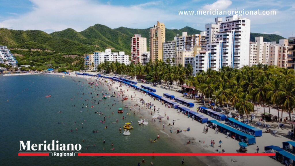 Playa turística de Santa Marta, escenario del accidente en Taganga - Meridiano Regional uerte docente en taganga - accidente en santa marta - turismo en taganga - buceo recreativo - noticias popayán - noticias cauca