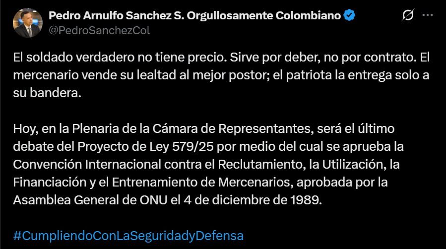 redes-de-mercenarismo-en-colombia - ley-contra-mercenarios - ministerio-de-defensa
