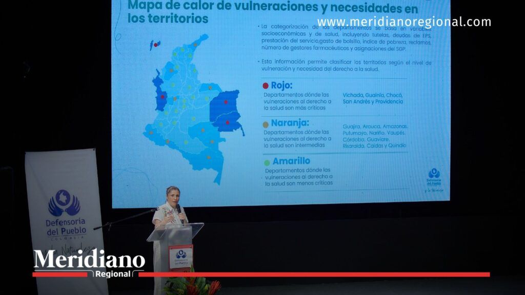 Iris Marín presenta informe sobre acceso a medicamentos en Colombia - Meridiano Regional iris-marin - defensoria-del-pueblo - acceso-a-medicamentos-en-colombia - mapa-de-vulneraciones