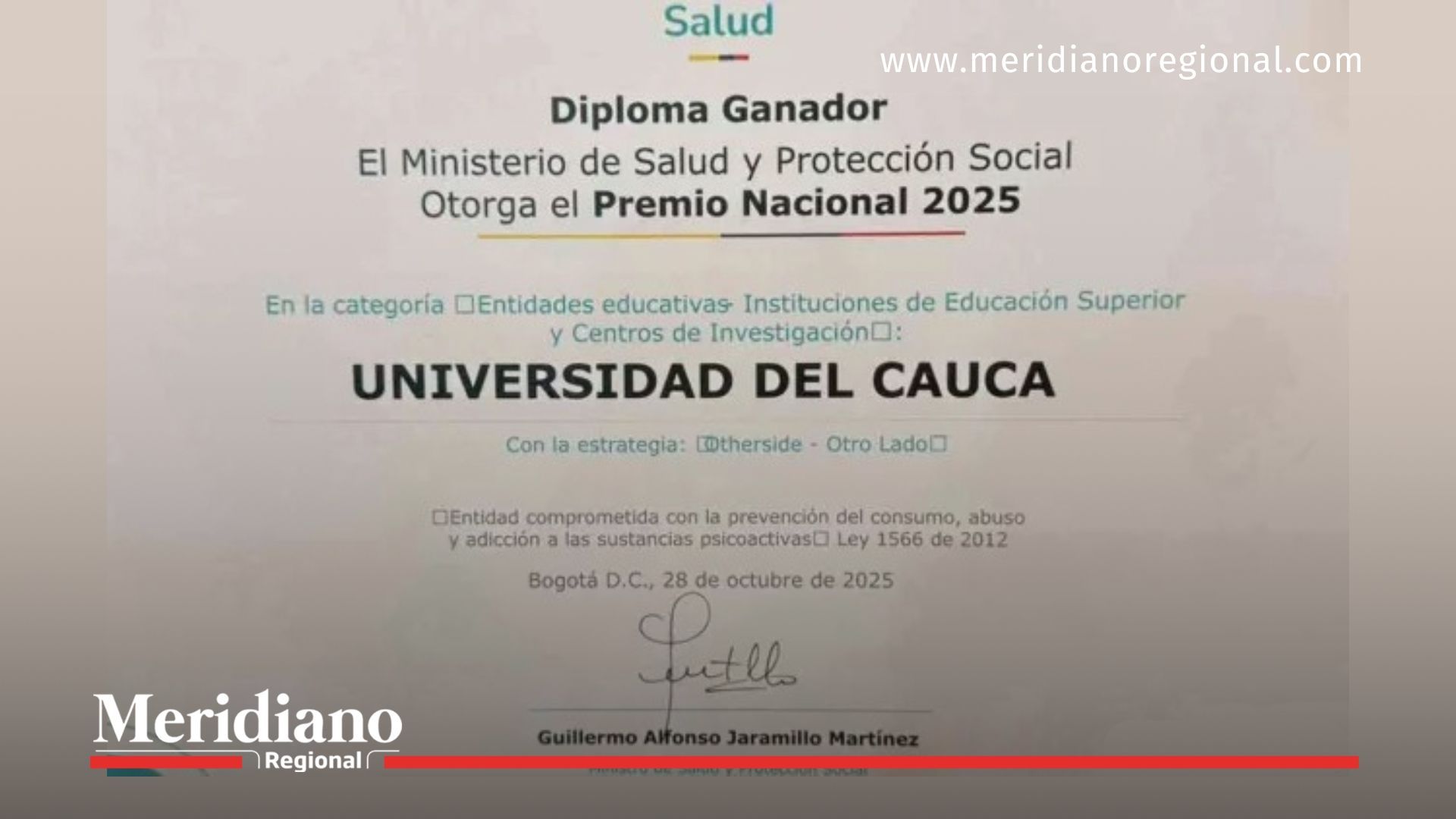 unicauca-en-flow - premio-nacional-2025 - universidad-del-cauca - ministerio-de-salud - salud-mental-universitaria